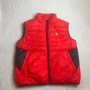 Ferrari scuderia res full zip puffer vest thermo tech 3xl
